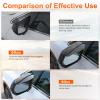 imageLivTee Side Mirror Rain Guard 2PCS Mirror Covers for Car Visor Mirror Body Kit Car Accessories Universal for Cars Truck and SUV  Smoke Black