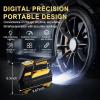 imageLivTee Tire Inflator Portable Air Compressor for Car Tires  Car Accessories 12V DC Air Pump with Digital Tire Pressure Gauge Max 150PSI with Emergency LED Lights for Car Camper RV TruckYellow