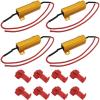 imageLivTee 4Pcs 50W 6ohm Load Resistors  Fix LED Bulb Fast Hyper Flash Turn Signal Blink Error Code