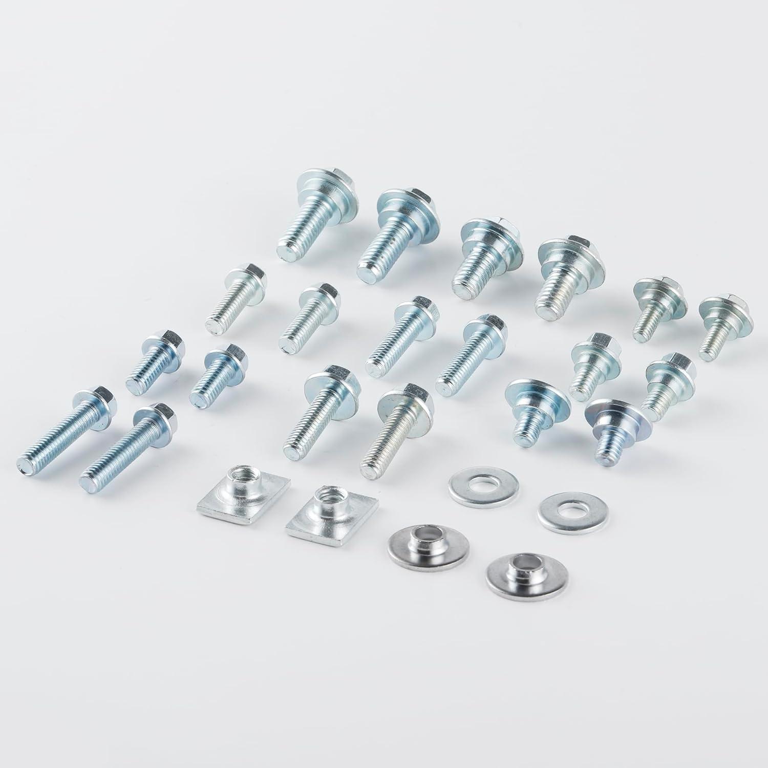 imageLivTee 70PCS Motorcycle Body Bolt Mounting Kits for Plastics Seat Fenders Shrouds Fasteners Compatible with CR85 CR125 CR250 CR500 ampamp CRF150 CRF250 CRF450 R Models CRF150R CRF250R CRF450R  White