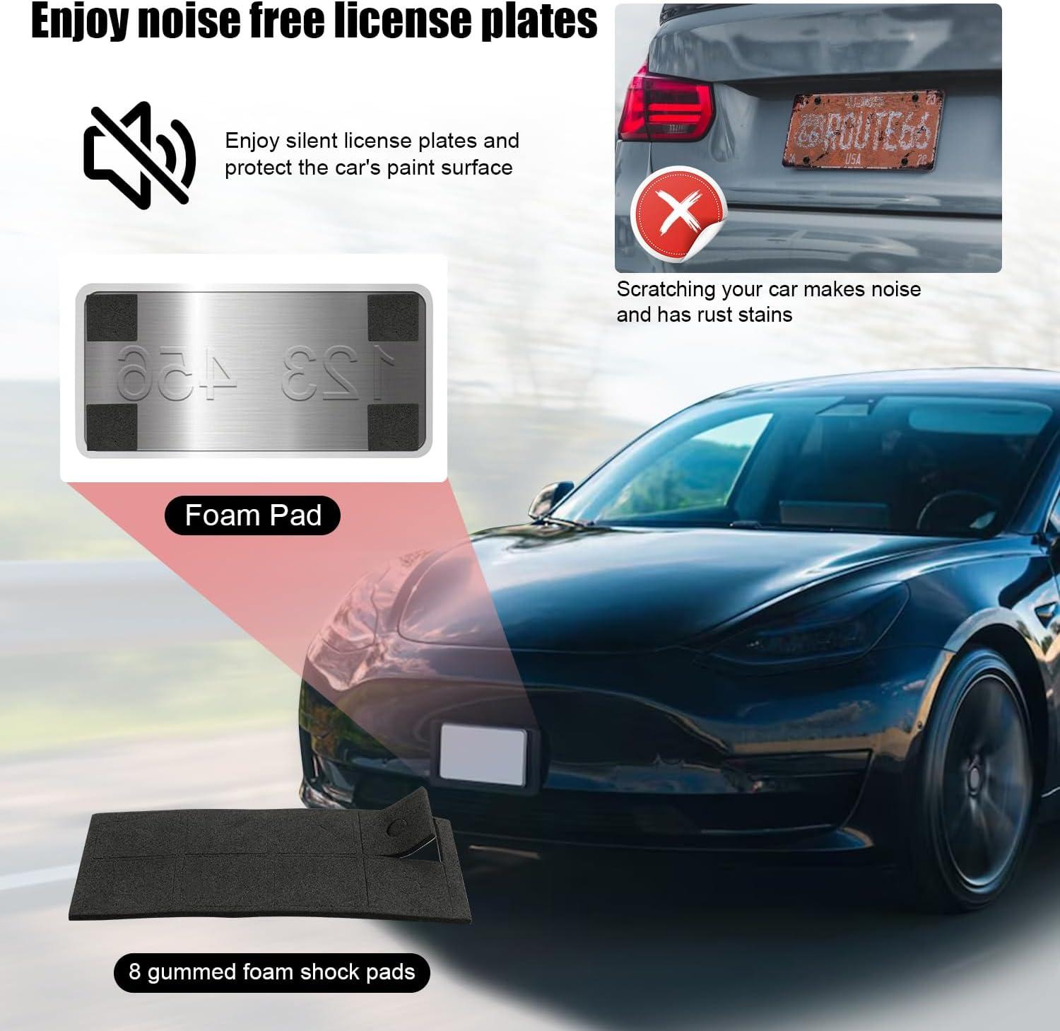 imageLivTee Anti Theft License Plate Screws Set for Securing Frames and Covers License Plate Bolts M6 14quot Tamper Proof Screws Caps Cover for Front Rear Frame Holder Mounting Black4PCSATBlack