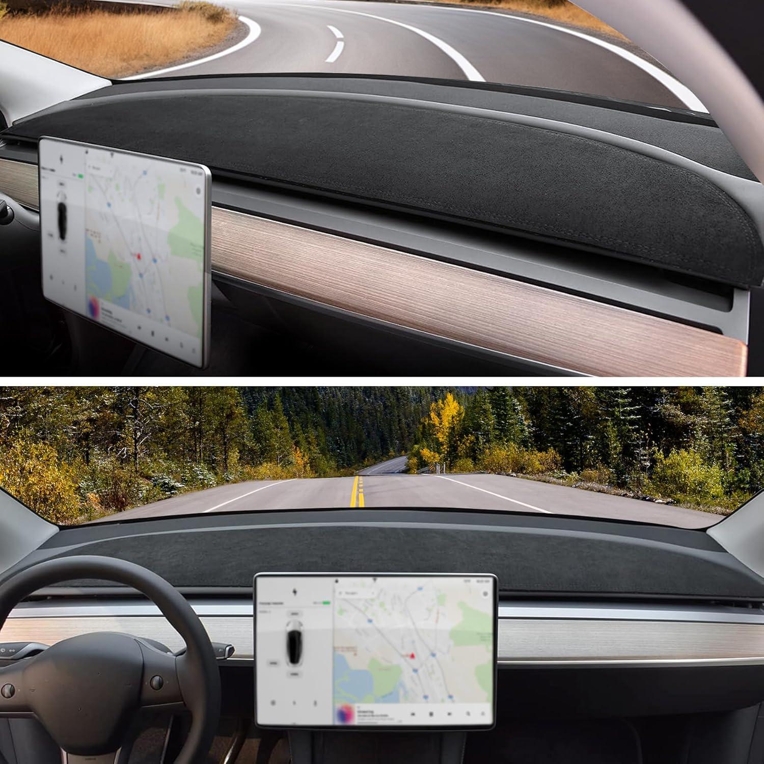 imageLivTee Dashboard Cover Dash Mat Compatible with Toyota Camry 2007 2008 2009 2010 2011 Protects Dashboard from Sun Damage Car AccessoriesDark Gray1723 Tesla Model Y3