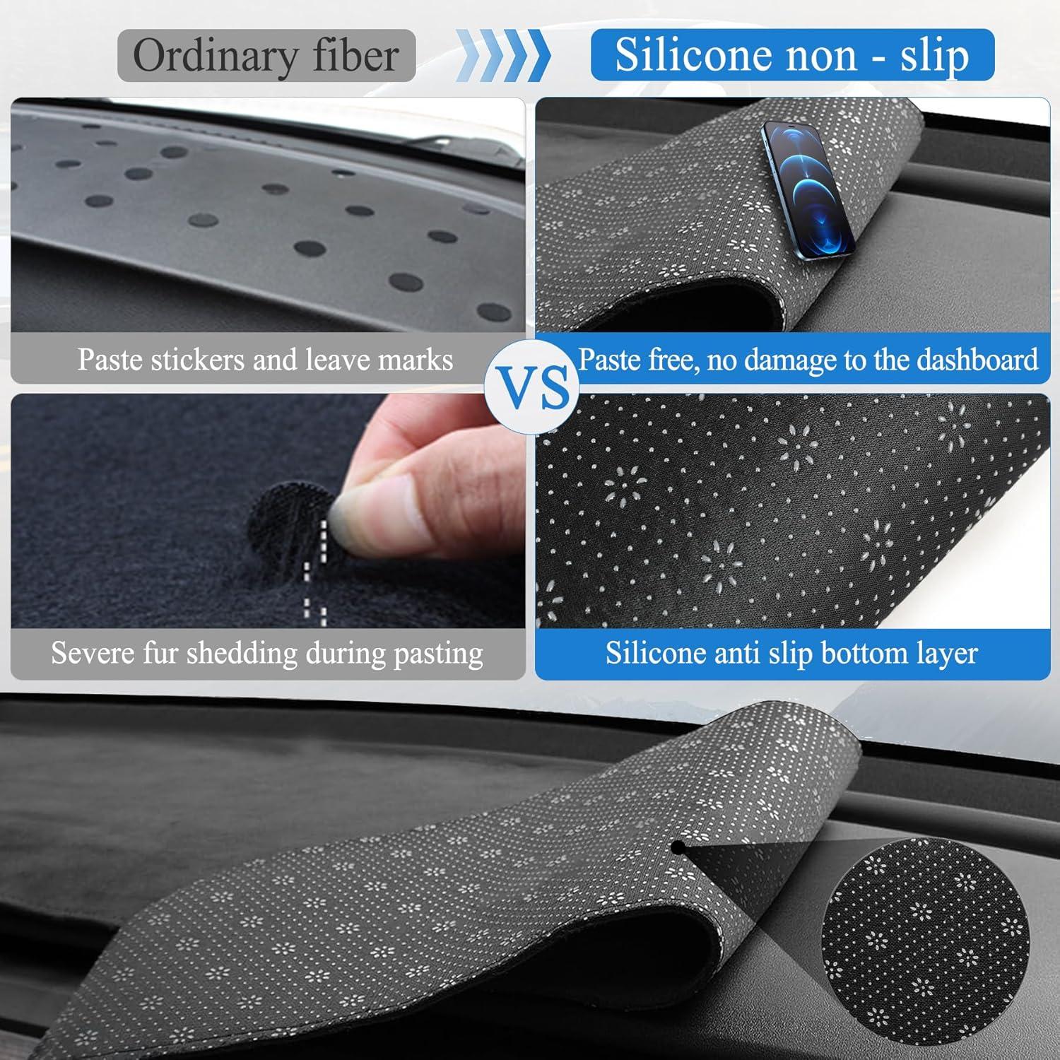 imageLivTee Dashboard Cover Dash Mat Compatible with Toyota Camry 2007 2008 2009 2010 2011 Protects Dashboard from Sun Damage Car AccessoriesDark Gray1723 Tesla Model Y3