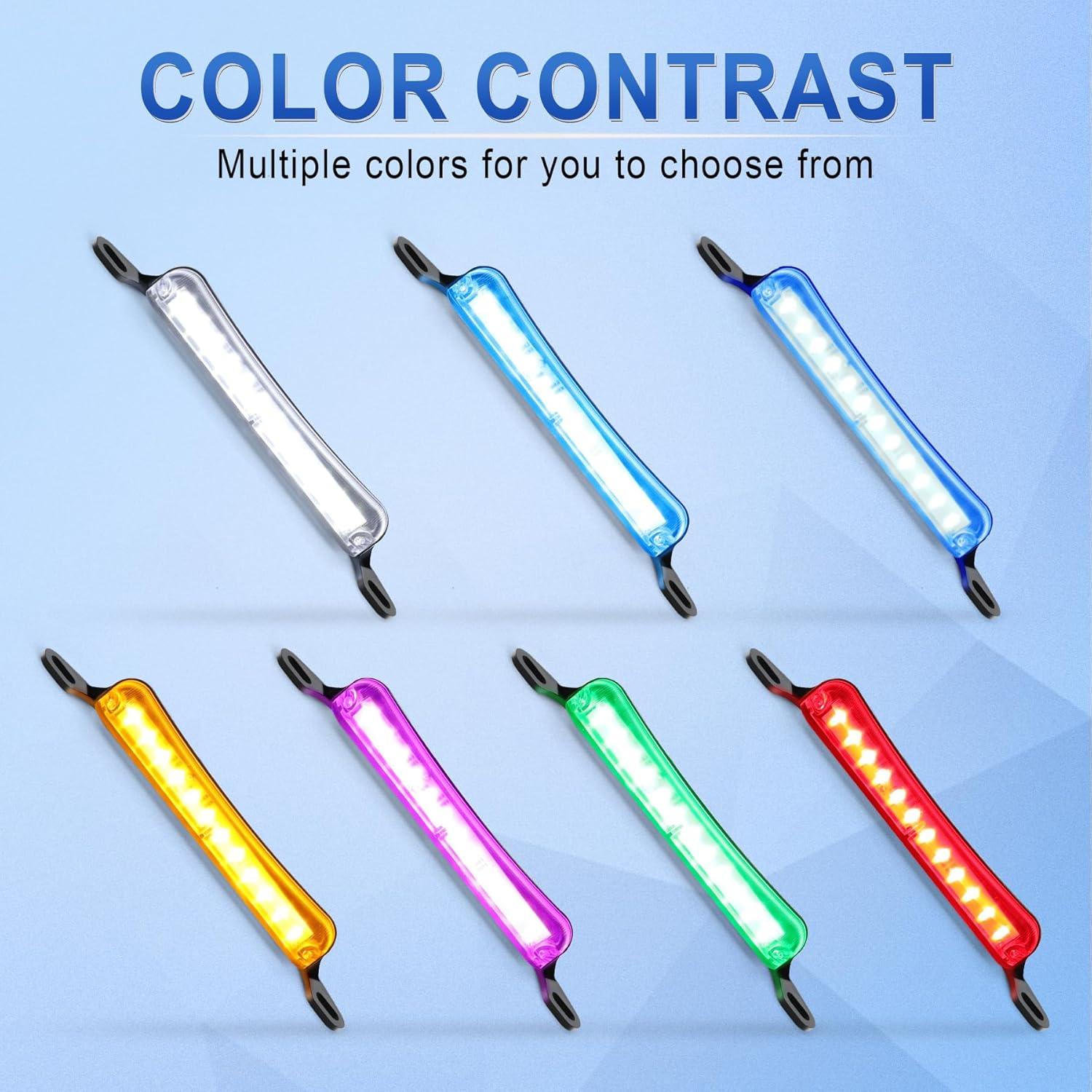 imageLivTee License Plate Light Extremely Bright LED License Plate Lights Assembly for Trailer UTV ATV Truck RV Boat PurpleBlue