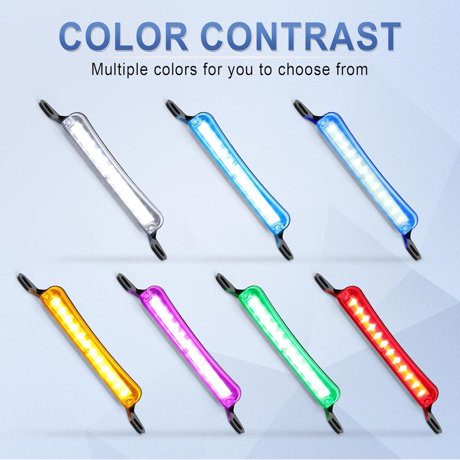 imageLivTee License Plate Light Extremely Bright LED License Plate Lights Assembly for Trailer UTV ATV Truck RV Boat PurpleIce Blue