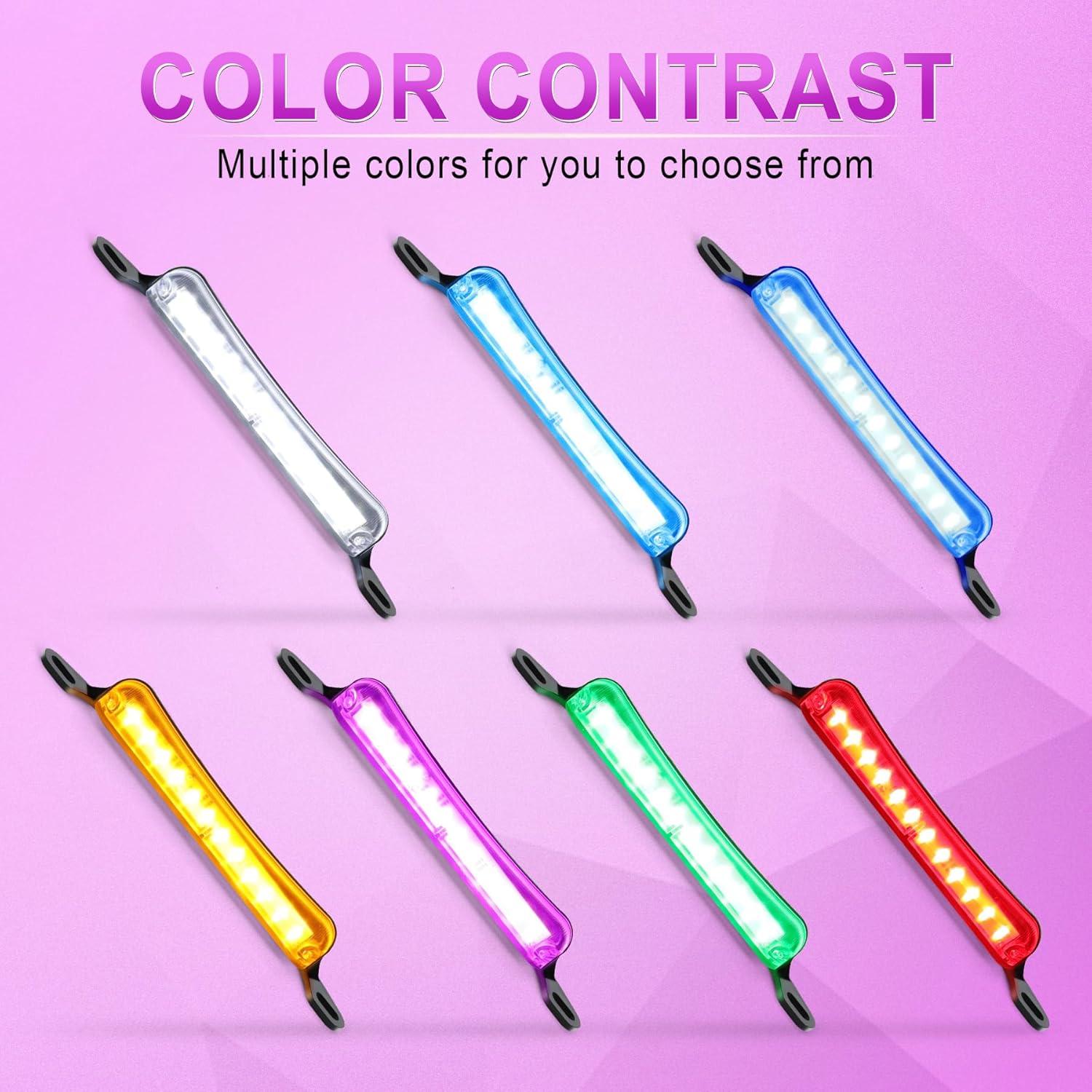 imageLivTee License Plate Light Extremely Bright LED License Plate Lights Assembly for Trailer UTV ATV Truck RV Boat PurplePurple