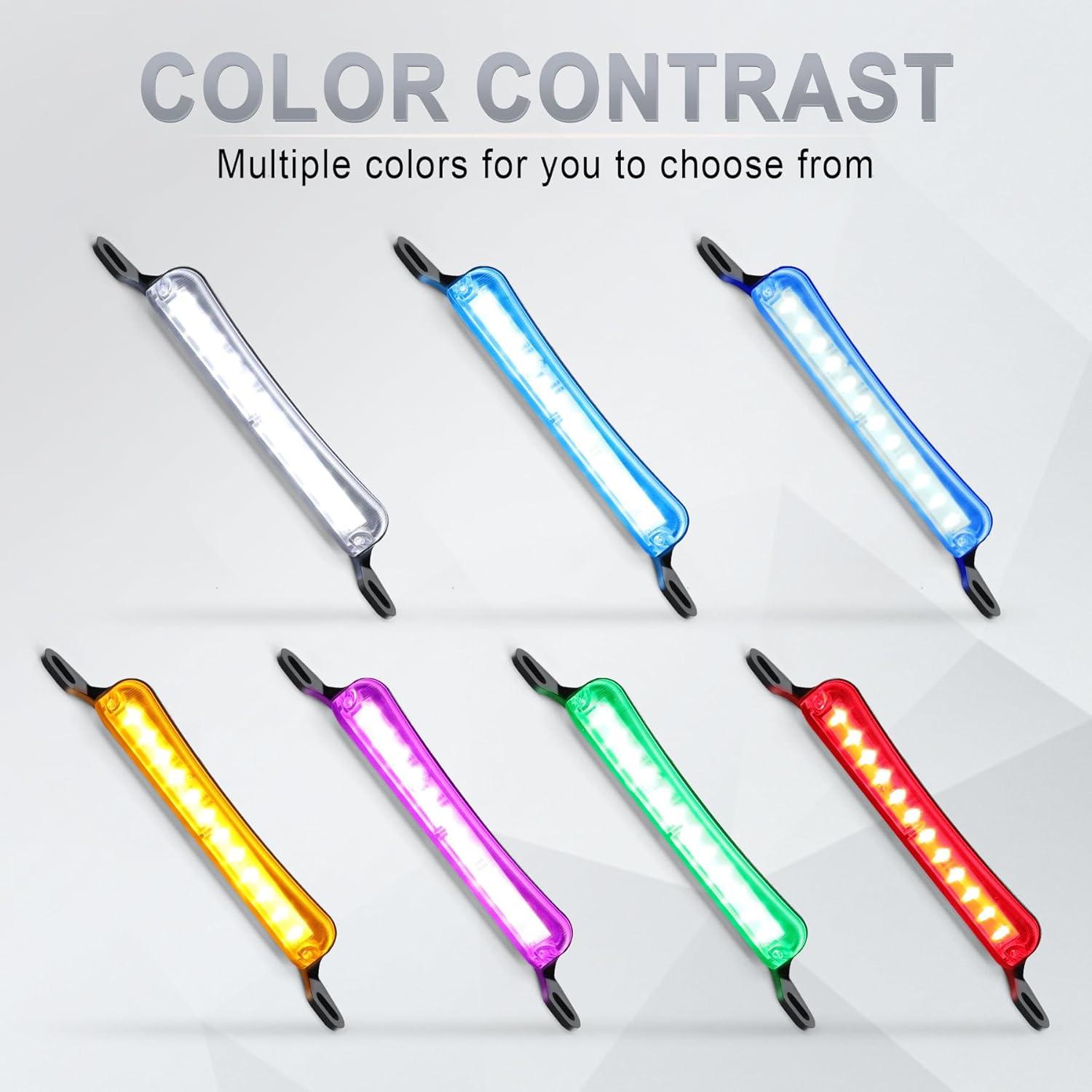 imageLivTee License Plate Light Extremely Bright LED License Plate Lights Assembly for Trailer UTV ATV Truck RV Boat PurpleXenon White