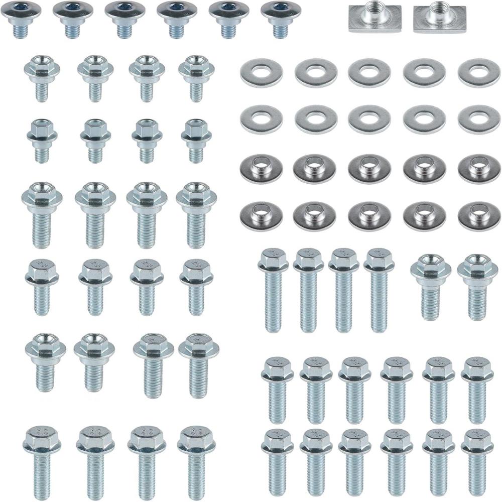 imageLivTee 70PCS Motorcycle Body Bolt Mounting Kits for Plastics Seat Fenders Shrouds Fasteners Compatible with CR85 CR125 CR250 CR500 ampamp CRF150 CRF250 CRF450 R Models CRF150R CRF250R CRF450R  White