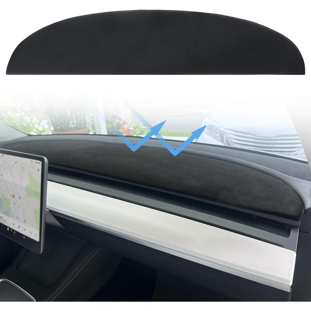 imageLivTee Dashboard Cover Dash Mat Compatible with Toyota Camry 2007 2008 2009 2010 2011 Protects Dashboard from Sun Damage Car AccessoriesDark Gray1723 Tesla Model Y3