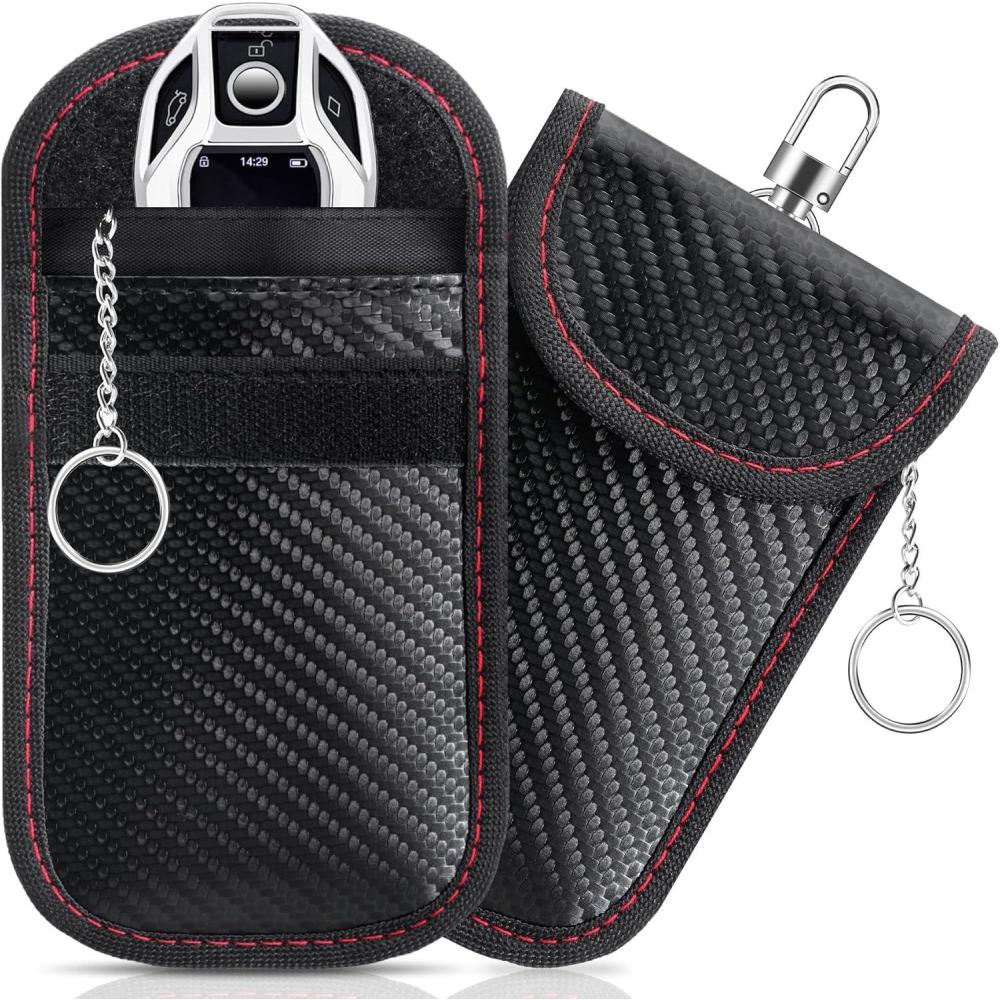 imageLivTee Faraday Key Fob Protector RFID Blocking Faraday Bag for Car Keys 315  512 AntiTheft Signal Blocking Pouch for Key Fob Security 2 Pack