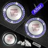 imageLivTee 2 PCS Crystal Rhinestone Car Engine Start Stop Decoration Ring Bling Car Interior Accessories for Women Push to Start Button Cover Sticker Automotive Decals WhiteSet Dark Blue