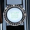 imageLivTee 2 PCS Crystal Rhinestone Car Engine Start Stop Decoration Ring Bling Car Interior Accessories for Women Push to Start Button Cover Sticker Automotive Decals WhiteBlack