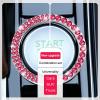 imageLivTee 2 PCS Crystal Rhinestone Car Engine Start Stop Decoration Ring Bling Car Interior Accessories for Women Push to Start Button Cover Sticker Automotive Decals WhiteSet Red