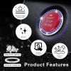 imageLivTee 2 PCS Crystal Rhinestone Car Engine Start Stop Decoration Ring Bling Car Interior Accessories for Women Push to Start Button Cover Sticker Automotive Decals WhiteSet Dark Blue