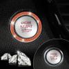 imageLivTee 2 PCS Crystal Rhinestone Car Engine Start Stop Decoration Ring Bling Car Interior Accessories for Women Push to Start Button Cover Sticker Automotive Decals WhiteDouble Redddish Orange