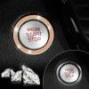 imageLivTee 2 PCS Crystal Rhinestone Car Engine Start Stop Decoration Ring Bling Car Interior Accessories for Women Push to Start Button Cover Sticker Automotive Decals WhiteDouble Gold