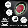 imageLivTee 2 PCS Crystal Rhinestone Car Engine Start Stop Decoration Ring Bling Car Interior Accessories for Women Push to Start Button Cover Sticker Automotive Decals WhiteDouble Light Green