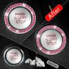 imageLivTee 2 PCS Crystal Rhinestone Car Engine Start Stop Decoration Ring Bling Car Interior Accessories for Women Push to Start Button Cover Sticker Automotive Decals WhiteSet Red