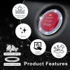 imageLivTee 2 PCS Crystal Rhinestone Car Engine Start Stop Decoration Ring Bling Car Interior Accessories for Women Push to Start Button Cover Sticker Automotive Decals WhiteLight Blue