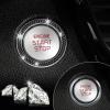 imageLivTee 2 PCS Crystal Rhinestone Car Engine Start Stop Decoration Ring Bling Car Interior Accessories for Women Push to Start Button Cover Sticker Automotive Decals WhiteDouble Black