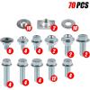 imageLivTee 70PCS Motorcycle Body Bolt Mounting Kits for Plastics Seat Fenders Shrouds Fasteners Compatible with CR85 CR125 CR250 CR500 ampamp CRF150 CRF250 CRF450 R Models CRF150R CRF250R CRF450R  White