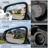 imageLivTee Blind Spot Mirror 2quot Round HD Glass Frameless Convex Accessories with Suction Cup ABS Housing 360 Adjustable WideAngle Rear View Mirror for Cars SUVs and Trucks Pack of 2CupSilver