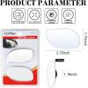imageLivTee Blind Spot Mirrors HD Glass Frameless Convex Rear View Mirrors Wide Angle Adjustable Stick for Side Mirror Automotive Exterior Accessories for Car SUV ampamp Trucks Pack of 2Rounded Oval