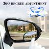 imageLivTee Blind Spot Mirrors HD Glass Frameless Convex Rear View Mirrors Wide Angle Adjustable Stick for Side Mirror Automotive Exterior Accessories for Car SUV ampamp Trucks Pack of 2Rounded Oval