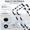 imageLivTee Carbon Fiber License Plate Frames 2 Holes Stainless Steel License Plate Covers 2PCS Car License Plate Holder Slim Design with Gasket Cover for US Cars Automotive Exterior AccessoriesCow Spot