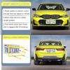imageLivTee Carbon Fiber License Plate Frames 2 Holes Stainless Steel License Plate Covers 2PCS Car License Plate Holder Slim Design with Gasket Cover for US Cars Automotive Exterior AccessoriesYellow