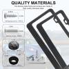 imageLivTee Carbon Fiber License Plate Frames 2 Holes Stainless Steel License Plate Covers 2PCS Car License Plate Holder Slim Design with Gasket Cover for US Cars Automotive Exterior Accessories2H CF TNBW
