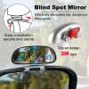 imageLivTee Clip on Blind Spot Mirror HD Glass Frameless Convex Rear View Mirrors Exterior Accessories with Wide Angle Adjustable Stick for Car SUV and Trucks WhiteSilver