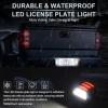 imageLivTee LED License Plate Light Assembly Tag Light Fits Chevy Silverado 1500 2500 3500 19992013 Tahoe Suburban Fits GMC Sierra Yukon XL Fits Cadillac Escalade Car Accessories AmberRed  White