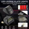 imageLivTee LED License Plate Light Assembly Tag Light Fits Chevy Silverado 1500 2500 3500 19992013 Tahoe Suburban Fits GMC Sierra Yukon XL Fits Cadillac Escalade Car Accessories AmberRed  White