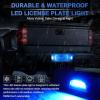 imageLivTee LED License Plate Light Assembly Tag Light Fits Chevy Silverado 1500 2500 3500 19992013 Tahoe Suburban Fits GMC Sierra Yukon XL Fits Cadillac Escalade Car Accessories AmberBlue