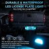 imageLivTee LED License Plate Light Assembly Tag Light Fits Chevy Silverado 1500 2500 3500 19992013 Tahoe Suburban Fits GMC Sierra Yukon XL Fits Cadillac Escalade Car Accessories AmberIce Blue
