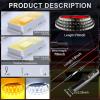 imageLivTee LED Running Board Lights for Trucks 2PCS 70 Inch Waterproof Light Bar with 144 LEDs White Courtesy Light ampamp Sequential Amber Turn Signal Side Marker Light for Pickup SUV Car  IP67 Waterproof