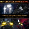 imageLivTee Motorcycle Turn Signals DualColor White ampamp Amber Fork Switchback LED Turn Signal Motorcycle Blinkers with DRL Waterproof Adjustable Light Bar for Motorbike Ebike Dirt Bike2PCS