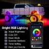 imageLivTee Smart Car Interior Lights RGB LED Accent Lights with App Control Music Mode DIY Mode 2Line Design Charger Included Car Accessories for WomenUnderglow Lights