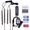 imageLivTee Smart Car LED Interior Lights with USB Port LED Strip Fiber Optic Lights Wireless App Control Sync to Music Car Accessories Gifts for Women and Men 5 in 1Remote  APP