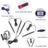 imageLivTee Smart Car LED Interior Lights with USB Port LED Strip Fiber Optic Lights Wireless App Control Sync to Music Car Accessories Gifts for Women and Men 5 in 1Remote  APP