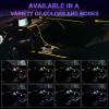 imageLivTee Smart Car LED Interior Lights with USB Port LED Strip Fiber Optic Lights Wireless App Control Sync to Music Car Accessories Gifts for Women and Men 5 in 1Fiber Optic Lights1to5
