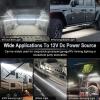 imageLivTee Truck Bed Lights 2PCS 60 Inch 12V LED Light Strip with OnOff Switch Blade Fuse 2Way Splitter Pickup Truck Accessories for Men  IP68 Waterproof3PCS