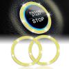 imageLivTee 2 PCS Crystal Rhinestone Car Engine Start Stop Decoration Ring Bling Car Interior Accessories for Women Push to Start Button Cover Sticker Automotive Decals WhiteDouble Lemonyellow