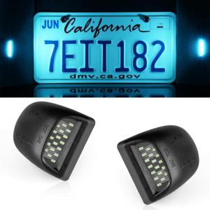 imageLivTee LED License Plate Light Assembly Tag Light Fits Chevy Silverado 1500 2500 3500 19992013 Tahoe Suburban Fits GMC Sierra Yukon XL Fits Cadillac Escalade Car Accessories AmberIce Blue