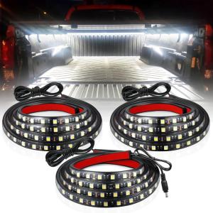 imageLivTee Truck Bed Lights 2PCS 60 Inch 12V LED Light Strip with OnOff Switch Blade Fuse 2Way Splitter Pickup Truck Accessories for Men  IP68 Waterproof3PCS