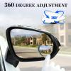 imageLivTee Blind Spot Mirrors 2quot Round HD Glass Frameless 360 Adjustable Convex Rear View Mirrors with Wide Angle Stick Exterior Accessories for Cars SUVs and Trucks 2 PackHeartshaped